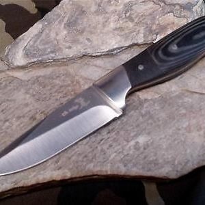 Elk Ridge Fixed Blade 7" Hunter Knife w/ G10 Black Micarta Handles - 292