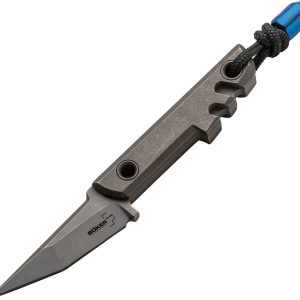 Boker Plus Mini Slik Tanto Titanium Fixed Blade 4.88" Neck Knife P02BO230