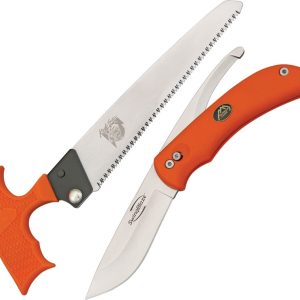 Outdoor Edge Orange Hunting Game Swingblaze Knife Pak with Wood/Bone Saw SZP1