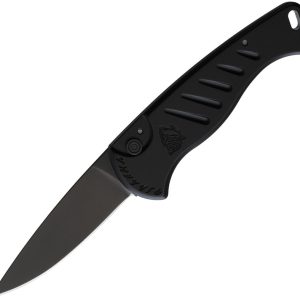 Piranha Knives Automatic Fingerling Black Tactical Knife