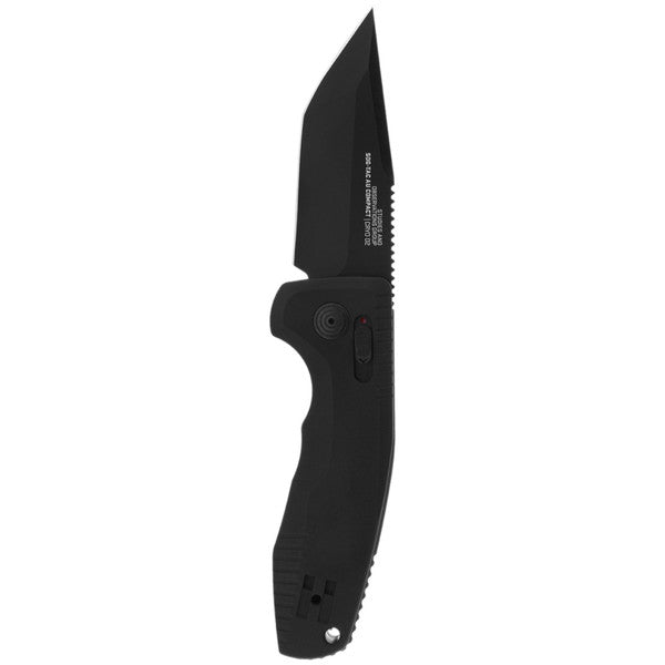 SOG-Tac Compact Automatic AU-XR Lock Black Aluminum Cryo D2 Steel Tanto Blade 15380957