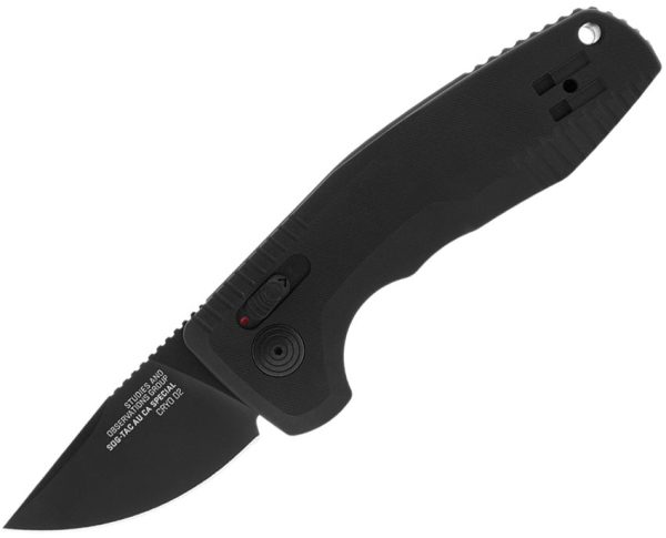 SOG Automatic Sog -Tac Au Compact Black CA Special D2 Drop Point 2" Knife 15381157