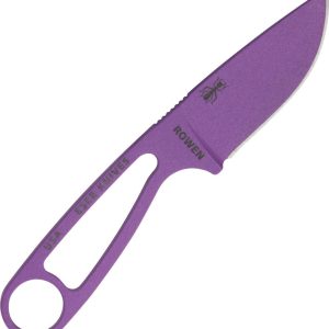 Esee Purple Izula Fixed Blade 1095 Skeletonized Neck Knife W/ White Sheath IPURP